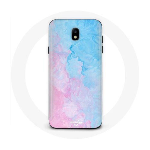 Coque Pour Samsung Galaxy S4 Fond Rose Bleu