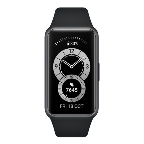 Huawei Band 6 - Tracker d'activités avec bracelet - silicone - noir graphite - affichage 1.47" - Bluetooth - 18 g