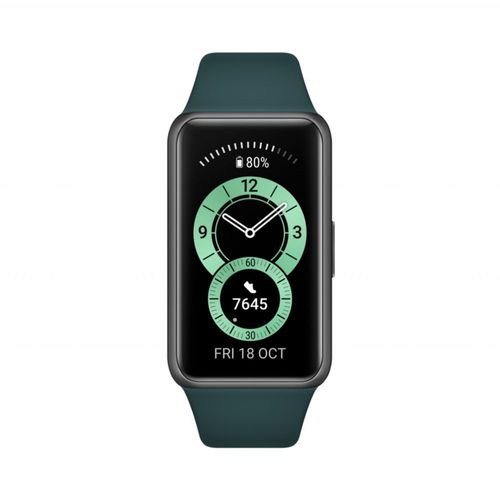 Huawei Band 6 - Tracker d'activités avec bracelet - silicone - vert forêt - affichage 1.47" - Bluetooth - 18 g
