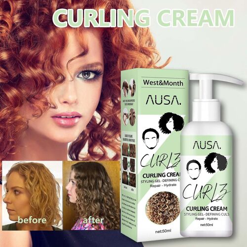 Mardi Gras Cadeaux Cheveux Bouclés Élastine Hydratant Cheveux Bouclés Coiffage Élastique Renforcement Cheveux Lissant Frisottis Et Soins Capillaires50ml