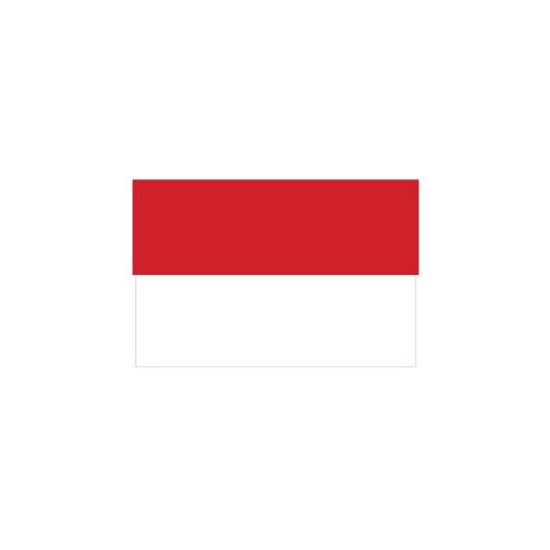 Autocollant Drapeau Indonesia Indonésie Sticker Flag - Taille : 17 Cm