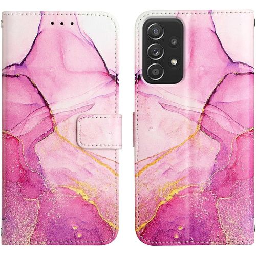 Coque Galaxy A23 4g,Portefeuille Etui Housse Pour Samsung Galaxy A23 4g Coque Paillette Bling Marbre Pu Cuir Flip Wallet Etui Coquille Couverture Pour Galaxy A23 4g,Yb2 Marble Pink Zi