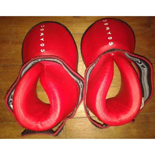 Protèges Pieds Boxe Full Contact Rouge Domyos Taille L