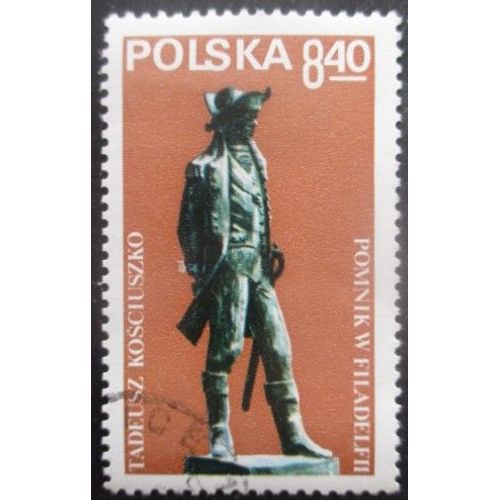 Pologne N°2454 Statue De Tadeusz Kosciuszko Oblitéré