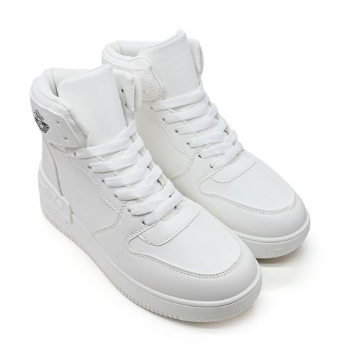 Baskets Femme Talons Hauts En Cuircologique Ps084 Blanceu