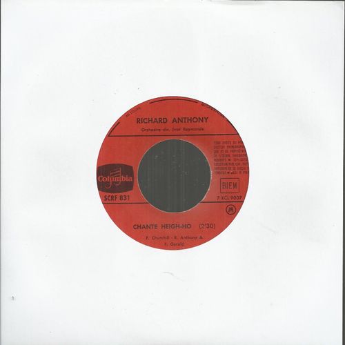 Chante Heigh-Ho (F. Churcill - R. Anthony - F. Gerald) 2'30  /  Ne Me Dis Pas (J.P. Bourtayre - A. Salvet) 2'45