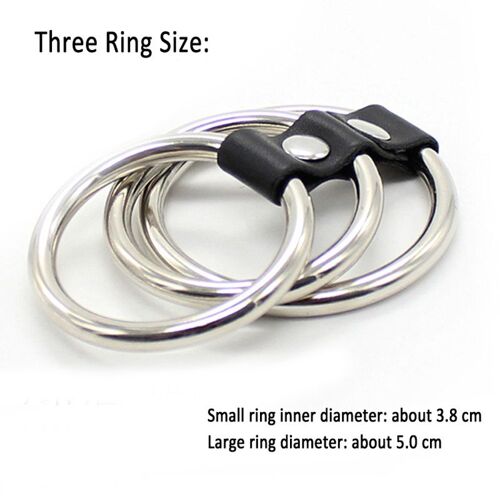 Anneaux De Pénis En Acier Inoxydable Pour Hommes, Anneau De Sexe Scrotum, Verrouillage Du Sexe, Jouets Sexuels Pour Hommes, Bondage Du Pénis, Retardement De La Chasteté En Métal, Cage À Bite
