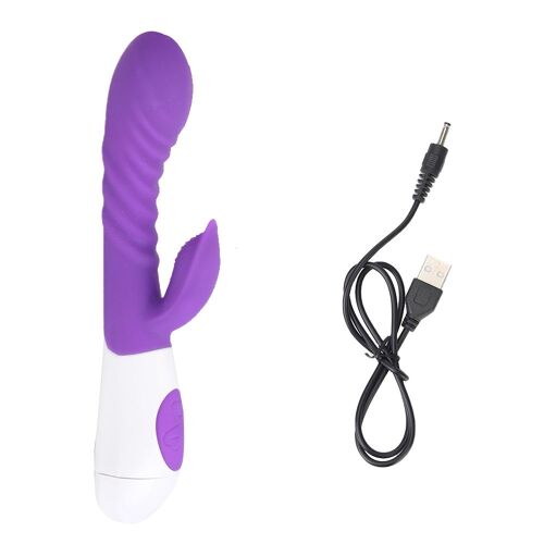 Vibromasseur Lapin Pour Touristes, Gode 12 Morts, Vibration Vaginale, Masseur Anal, Point G, Unis Issement Du Clitoris, Mastjaune Féminin