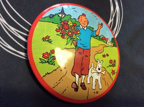 Tintin " Boite À Confiserie Brochet 1965 "