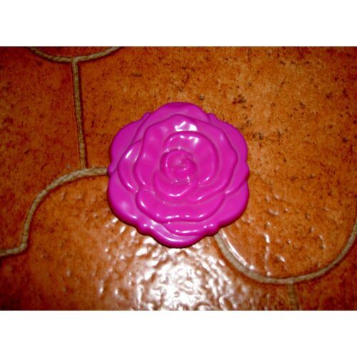 Miroir De Sac Ou De Poche Violet Motif Fleur Disney Modèle Violetta Diamètre 5 Cm