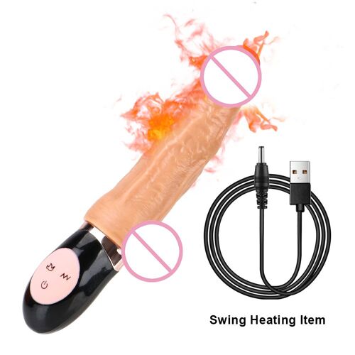 12 Modes D'oscillation Chauffage Femelle Masturbateur En Silicone Super Doux Godes Réalistes Vagin Anal Vibrateur Jouets Sexuels Pour Les Femmes