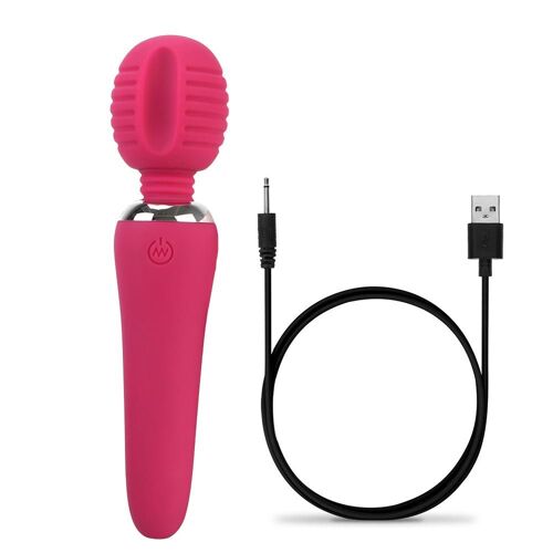 Vibromasseur Pour Femme, Jouet Sexuel, Baguette Magique Av, Masseur De Point G, Stimulateur De Mamelon Et Clitoris Super Puissant, 10 Vitesses