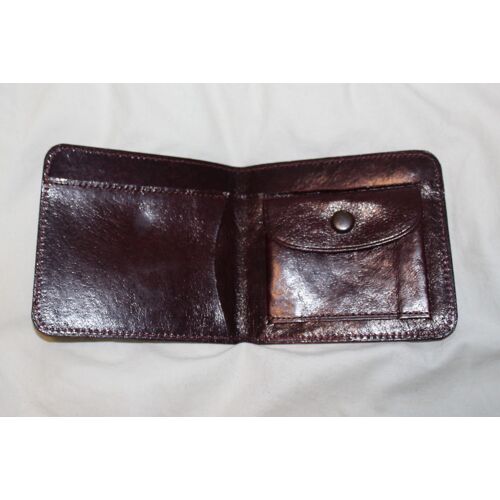 Porte Monnaie Artisanale Cuir Violet