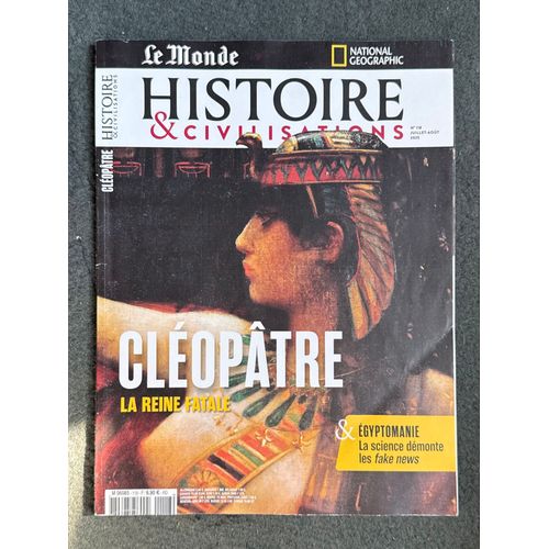 Lot Cinq Magazines -Histoire & Civilisations : Toutankhamon, Confucius, Mystère D’Égypte, Cléopâtre Et Les Oleyyades