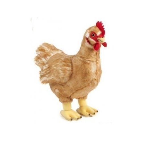Peluche 32 Cm Poule Brune - Animaux De La Ferme - Living Nature