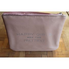 Jolie Petite Pochette Neuve Rose Galerie Lafayette "Happy Girl ".