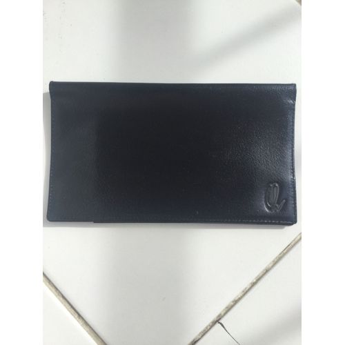 Porte Chéquier Ch Paris Cuir Noir