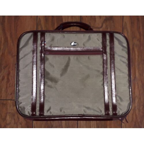Sacoche / Valisette Semi-Rigide Pour Ordinateur En Cuir Et Nylon Adaptée Jusqu'à 19"