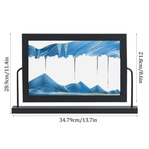 Sablier liquide créatif nordique, sable en mouvement 3D, décoration d'intérieur, peinture carrée, sable mouvant, cadeaux d'art