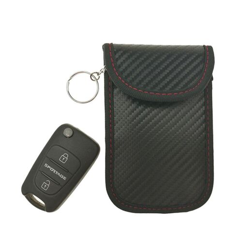 Faraday ¿ pochette polyvalente de 120x80mm, sac de rangement pour clés de voiture, bloquant le Signal, RFID, sans clé