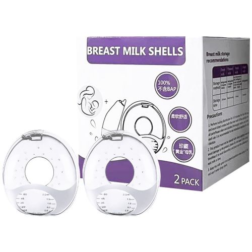 1 Paire De Coquilles D'allaitement, Bonnets D'allaitement, Économiseur De Lait, Collecteur De Lait Maternel En Silicone Souple Et Étanche Réutilisable