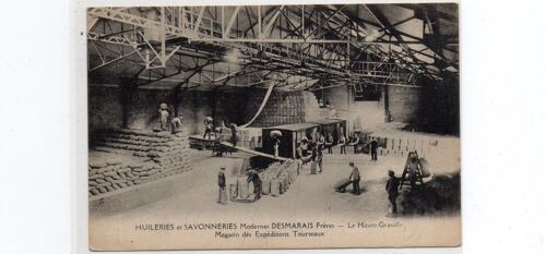 Huileries Et Savonnerie Modernes Desmarais Frères  Le Havre-Graville  (Carte 90)