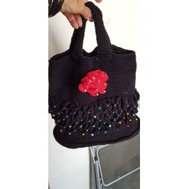 Joli Sac À Main Fleur Rouge