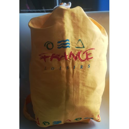 Sac À Dos Sac De Plage France Loisirs Tissu Jaune