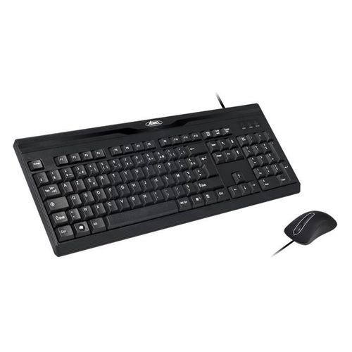 Pack clavier + souris filaire MULTIMEDIA CLS-197U Clavier + Souris bureautique USB Noir