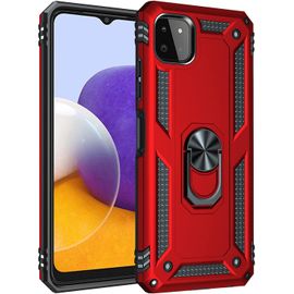 Coque Galaxy A22 5g,Galaxy A22 5g(Pas Pour 4g),Housse Antichoc Armure Protection Housse Coque Etui Avec Support Cover Case Pour Samsung Galaxy A22 5g (Rouge)