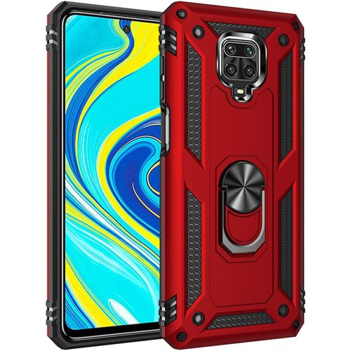 Coque Xiaomi Redmi Note 9 Pro,Redmi Note 9s Housse Antichoc Armure Protection Etui Avec Support Cover Case Pour Xiaomi Redmi Note 9 Pro/Redmi Note 9s (Rouge)