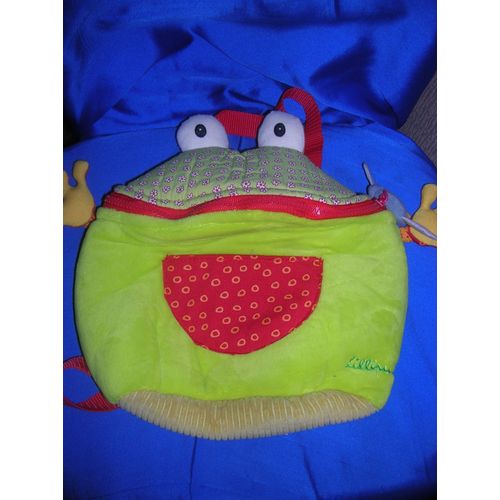 Sac À Dos Lilliputiens Tissu Doublé  Multicolore 26 X 22cm.