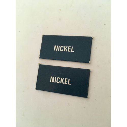 Lot De 2 Plaquettes Royalties Nickel Pour Le Jeu Richesses Du Monde Nathan