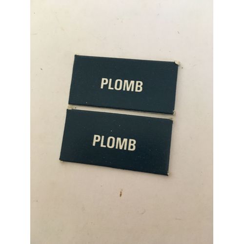 Lot De 2 Plaquettes Royalties Plomb Pour Le Jeu Richesses Du Monde Nathan