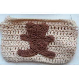 Porte Monnaie Nounours Beige Marron