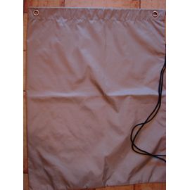 Sac A Linge, Chaussure, Sac A Dos, En Polyester Gris Avec Boucle Pour Le Pendre 68 X54 Cm