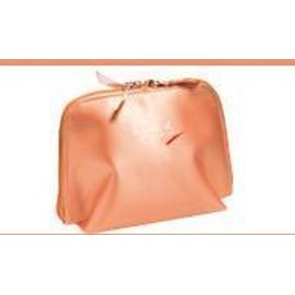 Agnès B Trousse De Maquillage Tissu Satiné Abricot