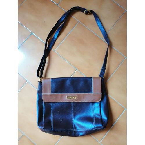 Sac Bandoulère Marron En Cuir Rodier