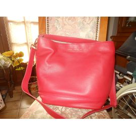 Sac À Bandoulière Mac Douglas Alyse-Romy Cuir Rouge