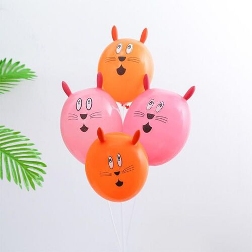 Ballons de fête durables à longues oreilles, en émulsion animale, pour créer une atmosphère festive et joyeuse