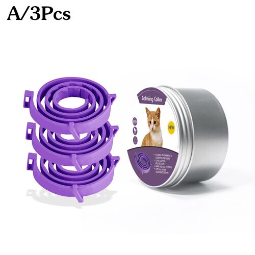 Collier De Phéromone Pour Animaux De Compagnie, 3 Pièces, Efficace, Relaxant Et Relaxant, Soulage L'anxiété, Pour Chats Et Chiens