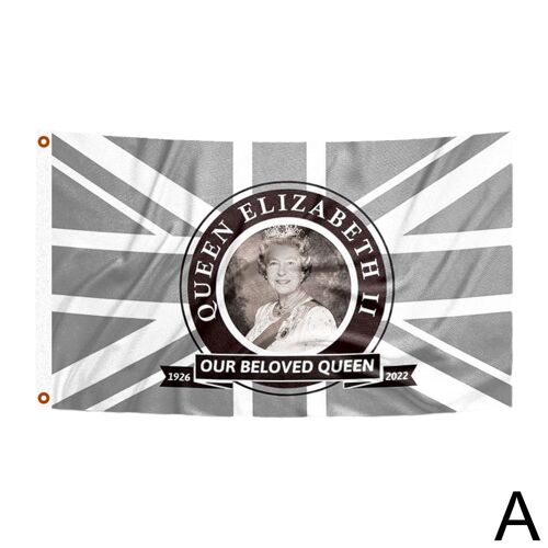 Drapeau commémoratif de la mort de la reine, drapeau de jardin commémoratif de la reine, souvenir, bannière