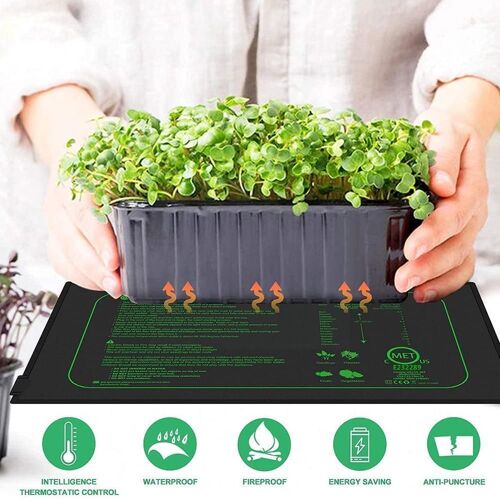 Polymères Chauffants Pour Semis Avec Tampon De Germination De Plantes Thermo-Imperméable, Fournitures De Démarrage De Jardin, Cadres Hydroponiques De Propagation, A8f4