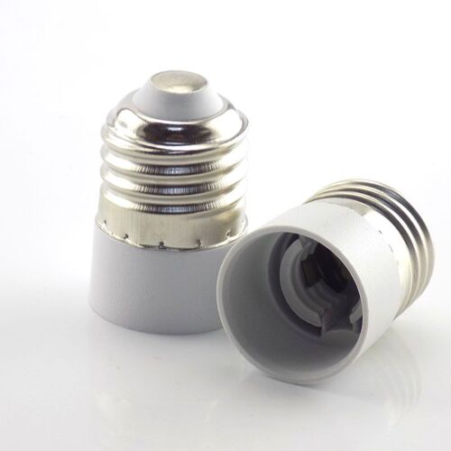 Convertisseur De Douille De Lampe E27 À E14, Prise Mâle, Ignifuge, Cfl, Adaptateur De Base, Conversion Pour Bougie En Maïs