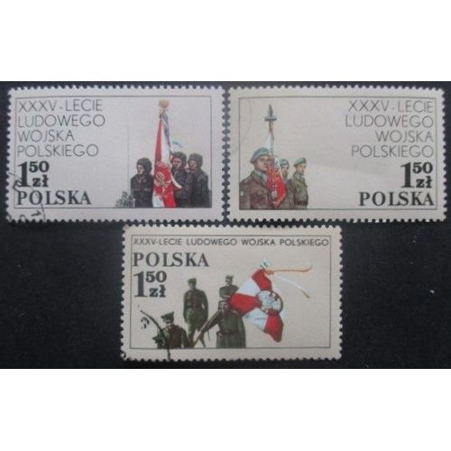 Pologne Série N°2402 Au 2404 Armée Polonaise Oblitérés