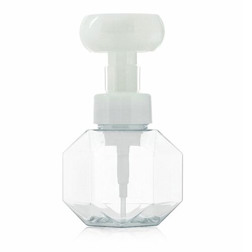 Bouteille en plastique Transparent pour distributeur de savon, en forme de fleur, pompe à mousse, Gel douche de voyage, fournitures de salle de bain