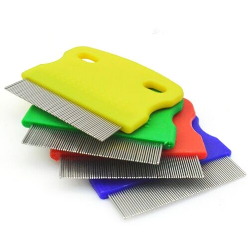 Peigne De Toilettage En Acier Inoxydable Pour Animaux De Compagnie, Longue Optique, Épilation De La Fourrure, Brosse Anti-Puces Et Anti-Poux, Peigne Pour Chien, Chat, Lapin, Overd'inde