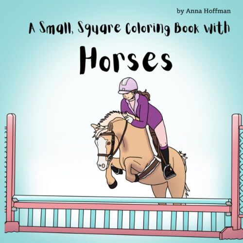 A Small, Square Coloring Book With Horses