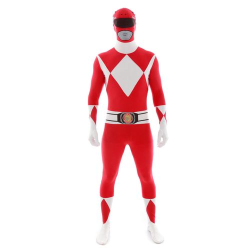 Déguisement Morphsuits Power Rangers Rouge Adulte Xl - 1,80m À 1,90m