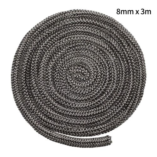 Corde de poêle plate noire auto-arina, cheminée en fibre violette, bancs de porte, remplacement du joint, robinet, 8mm, 12mm de largeur, joint de porte